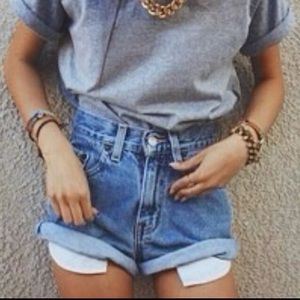 Brandy Melville high waisted denim shorts sz small